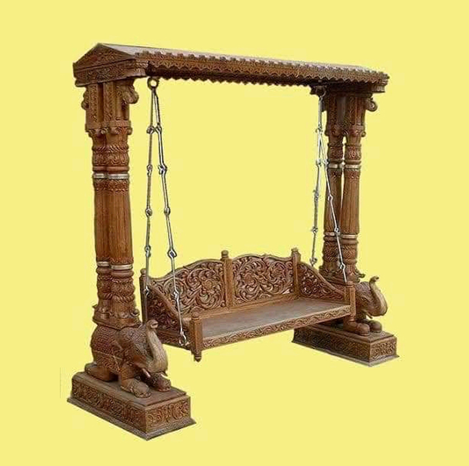 Wooden Jaali Swings